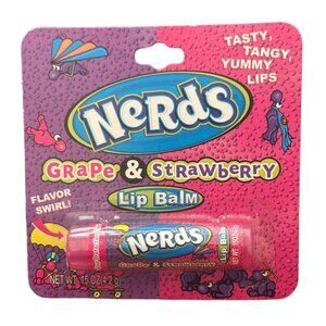 Vintage Lotta Luv Nerds Grape & Strawberry Flavor Swirl Candy Lip Balm 2010 VHTF